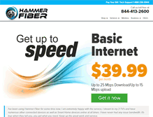 Tablet Screenshot of hammerfiber.com